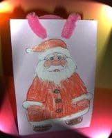 Geschenktüte Weihnachtsmann